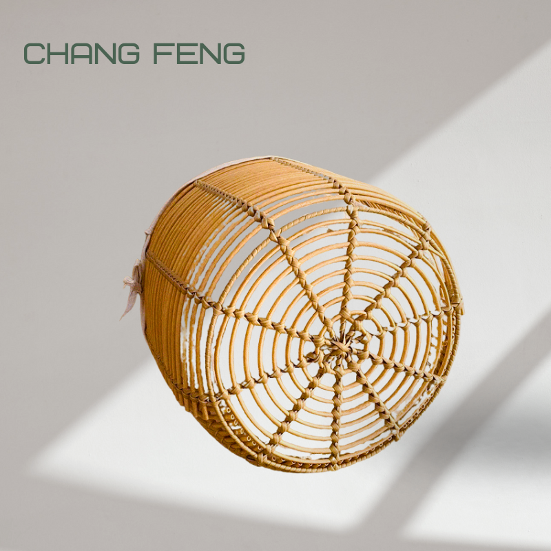 Pastoral grass weaving storage baskets, high-value hand-held uncovered storage baskets, dirty clothes storage baskets.changfeng