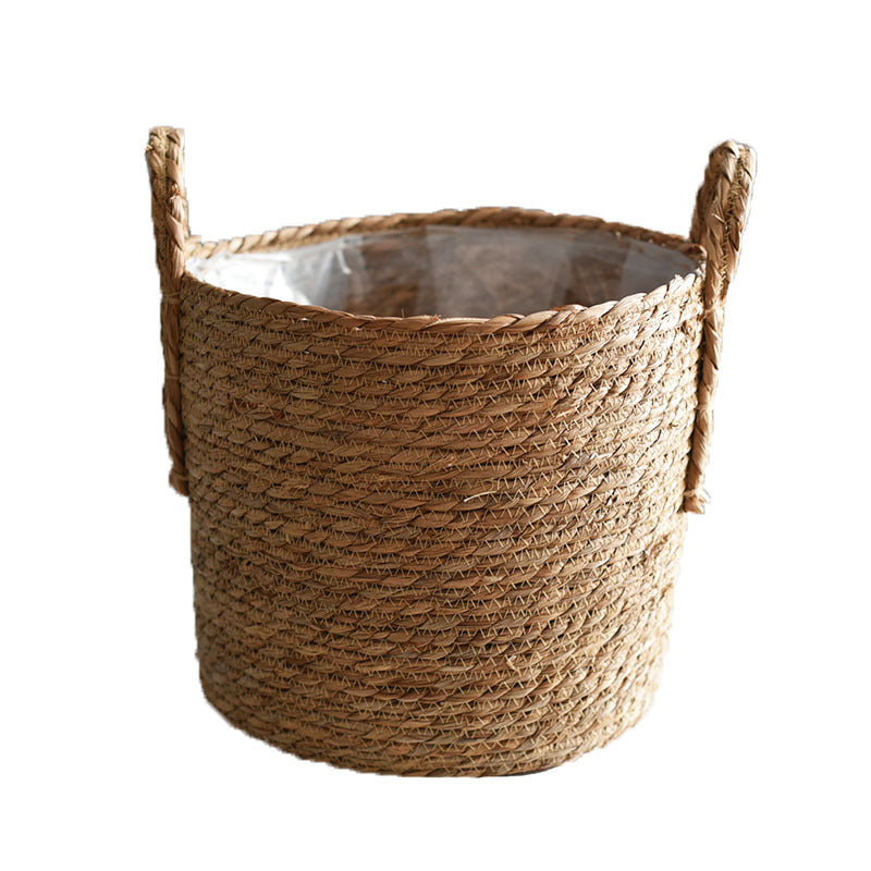 Nordic Rattan Planter Set - Eco-Friendly Woven Basket for Plants/Storage changfeng
